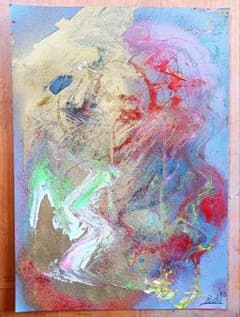 油絵◆特撮　一点もの ken1作絵画 一点物A4サイズ「宇宙の方程式」 - メルカリ