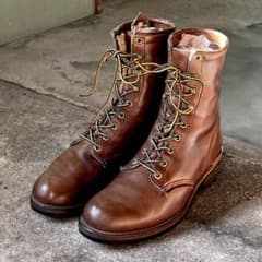 ヴィンテージ 26.5cm70'sチペワ70年代プリント黒タグブーツusa - メルカリ