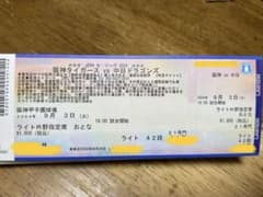 阪神タイガース 中日 9月3日 甲子園球場 ライト外野指定席 チケットのサムネイル