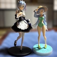 リゼロ レム フィギュア 2体セット まとめ売り メイルver. 水着 箱なしのサムネイル