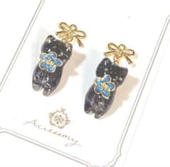 猫☆ネコ☆レジン ピアス イヤリング チャーム - メルカリ