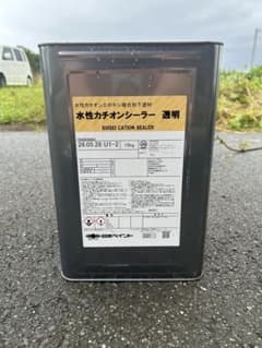 残り9缶 日本ペイント 水性カチオンシーラー 透明 15kg - メルカリ