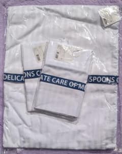 ★新品★priv.spoons clubプレーンストライプパイピングデュベカバー ☆新品☆priv.spoons clubプレーンストライプパイピングデュベカバー