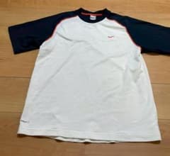 NIKE NikeFit DRY Tシャツ ホワイト ネイビー Lのサムネイル