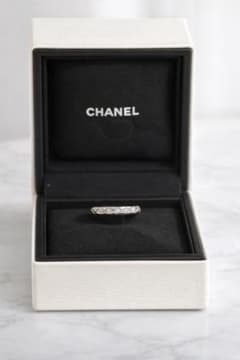 【美品】CHANEL シャネル ココクラッシュ指輪 シルバー 10号 ダイヤ付き 美品】CHANEL シャネル ココクラッシュ指輪 シルバー 10号 ダイヤ付き