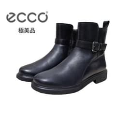 【極美品】 エコー メトロポールアムステルダム レザー ブラック 防水防滑 38