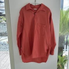 ULTERIOR コットンシルク スキッパーシャツ オレンジ サイズ4 ULTERIOR コットンシルク スキッパーシャツ オレンジ サイズ4 - メルカリ