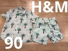 H&M キッズ 半袖シャツ ショートパンツ セット 92cmのサムネイル