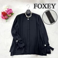 新品タグ付き☆FOXEY フォクシー COOL BOW ブラウス リボン 38 - メルカリ