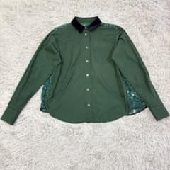 サカイ sacai (1) ドッキングシャツ ブラウス バックレース 日本製 