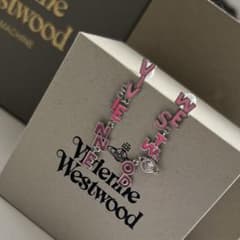 Vivienne Westwood pink long earrings