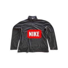 NIKE ナイキ ハーフジップ 長袖 XL ブラック 無地 ランニング スポーツのサムネイル