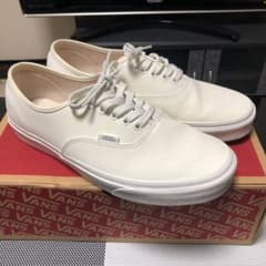 VANS authentic ヴァンズ オーセンティック レザー 白のサムネイル