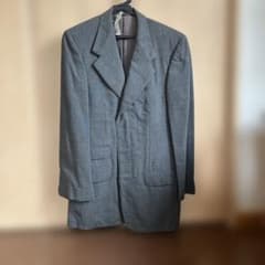 古着 GUCCI ロンググレー テーラードジャケット - メルカリ