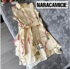 新品 NARACAMICIE ナラカミーチェ タッセルプリントリボンチュニック 