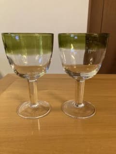 コンランショップTHE CONRAN SHOP ハンドメイド  ペアワイングラスのサムネイル