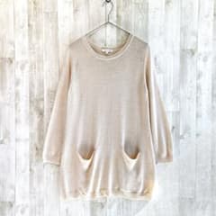 anyFAM エニィファム ボトルネック ニット　3 サイズL ライトベージュ