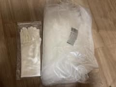 TAKAMIBridalウェディングベールとアイボリーの手袋セットのサムネイル