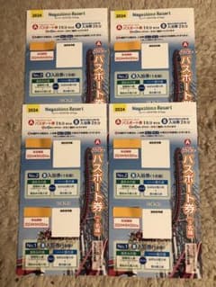 ナガシマスパーランド　パスポート　4枚のサムネイル