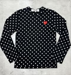 最終 PLAY COMME de GARÇONS 長袖カットソー ドット - メルカリ