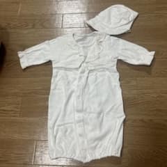 ホワイトセレモニースーツ 50-70cm 帽子付きのサムネイル