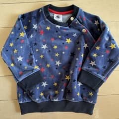プチバトー　12m 74cm 星柄トップス　スター柄のサムネイル