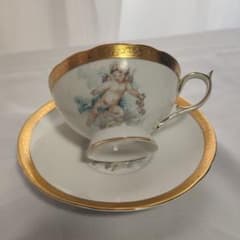 天使柄 カップ＆ソーサー 金彩 ティーカップのサムネイル