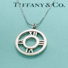 ティファニー❤️アトラス メダリオン ネックレス シルバー925 ローマ数字 ティファニー❤️アトラス メダリオン ネックレス シルバー925 ローマ