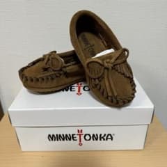 ミネトンカ モカシン ベビー キッズ 7インチ ブラウン 新品未