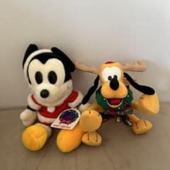 TDL・クリスマス　90年代　サンタミッキーとトナカイプルート　ぬいぐるみ