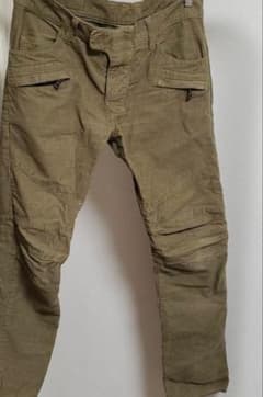 BALMAIN HOMMEコーデュロイバイカーパンツ デカルナン期 30 - メルカリ