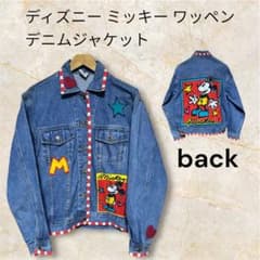 ヴィンテージ Disney Mickey＆CO.ミッキーワッペンデニムジャケット