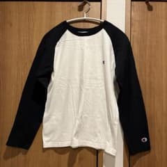 Champion ラグランスリーブ 長袖カットソー　白黒　男の子　160のサムネイル