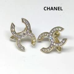 CHANEL シャネル ラインストーン イヤリング ココマーク 極美品 - メルカリ