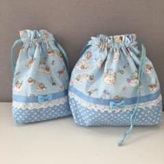 ハンドメイド お弁当袋 コップ袋　20022809のサムネイル