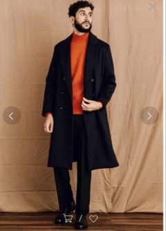 PUBLIC TOKYO ウールカシミヤ ダブルチェスターコート ロング 01