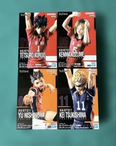ハイキュー フィギュア まとめ売り 孤爪研磨 黒尾鉄朗 西谷夕 月島蛍 ハイキュー‼︎ フィギュア 西谷夕 月島蛍 孤爪研磨 黒尾鉄朗 4個