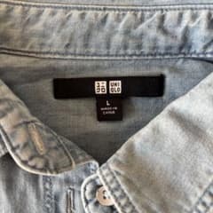 UNIQLO デニム 長袖シャツ Lのサムネイル