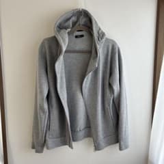 COMME CA ISM ジップアップパーカー グレー