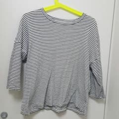 GU 大きいサイズ L  カットソー ボーダーのサムネイル