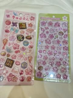 【正規品】きゅるるんシール BONBON DROP 桜 2種セットのサムネイル