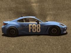 タミヤ1/24 スバルBRZ 昴と彗星 の 佐藤昴仕様 F88 完成品 - メルカリ