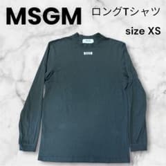 MSGM (エムエスジーエム)ロンティー 長袖 ワンポイント ブラックXS 