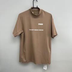 レア】TFW49 ベージュ モックネックシャツ新品M - メルカリ