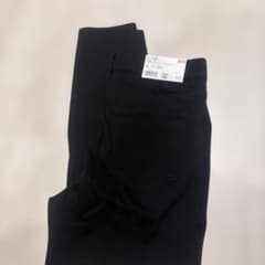 UNIQLO ウルトラストレッチクロップドレギンスパンツ 黒 XLのサムネイル