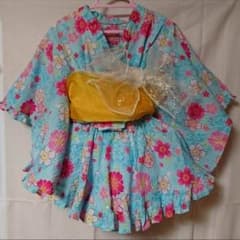 【手作り】浴衣ドレス (９０cm)のサムネイル