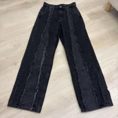 ZARA フリンジ バギー デニムパンツ EUR34 US28のサムネイル