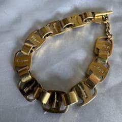 [Ships Immediately] Ferragamo Vara Motif Bracelet, Gold Color