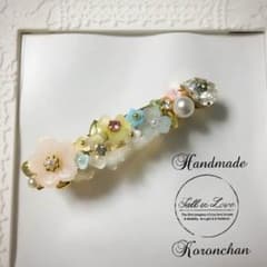 春 お花たっぷりバレッタのサムネイル