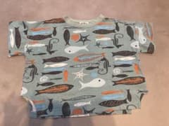 MAKE YOUR DAY 魚プリント Tシャツ 120cmのサムネイル